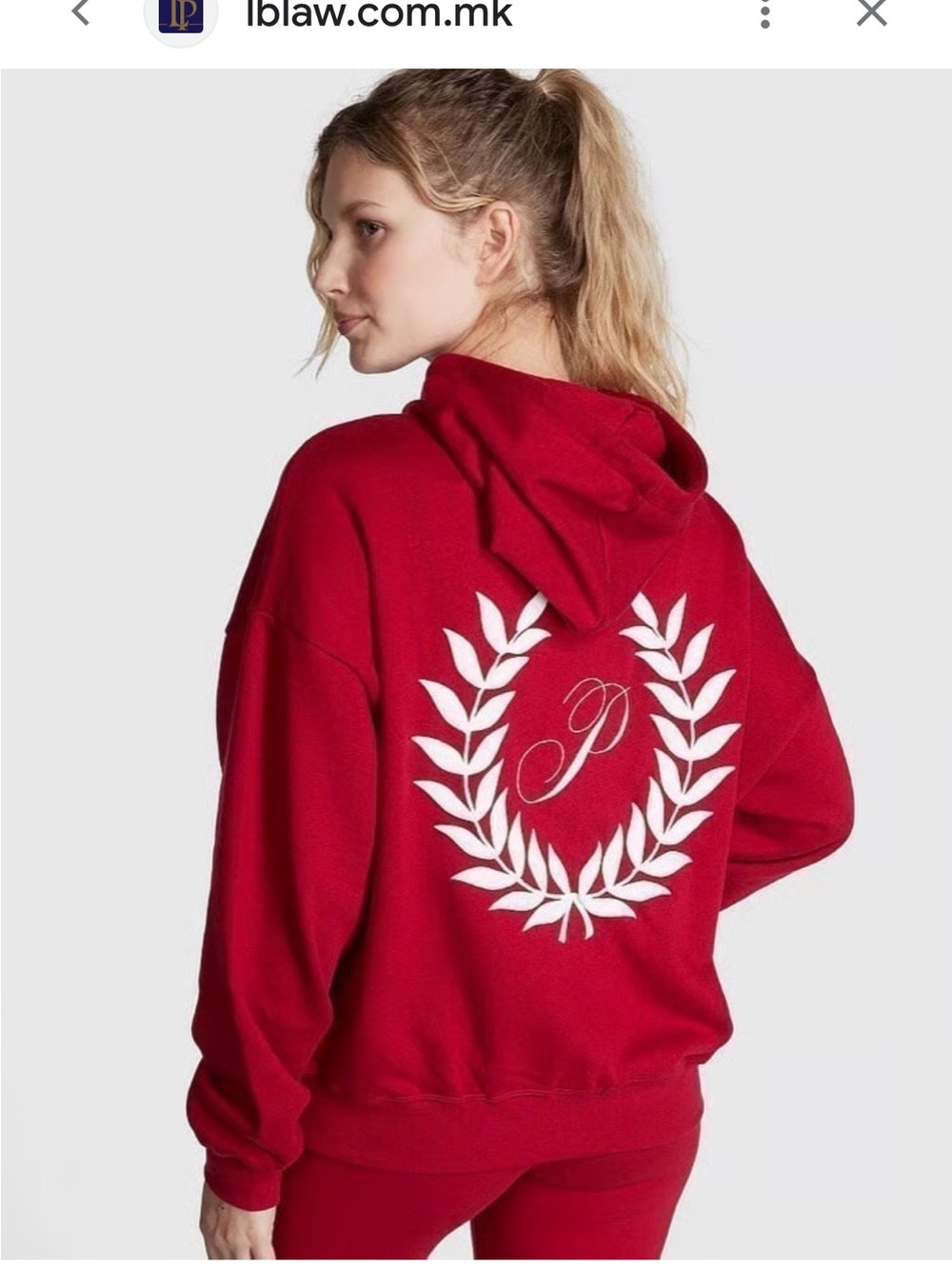 Victoria secret PINK Fleece Relaxed Full
Zip Hoodie Size Medium